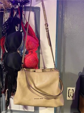 Michael Kors Tan Leather Shoulder Bag